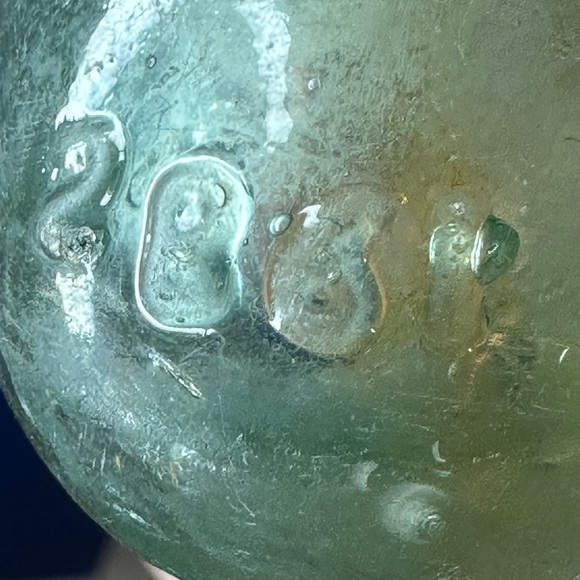 Antique 1800s Light Green Torpedo Bottle - Picture 8 of 9